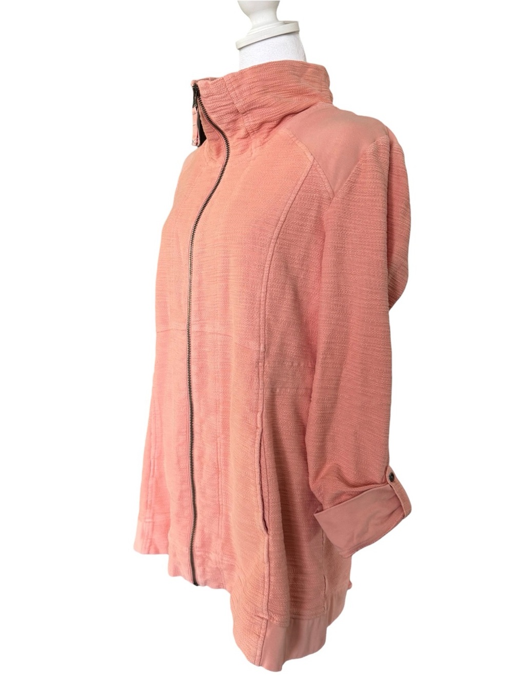 Anthropologie Saturday Sunday Quinn Jacket Coral L Boho - Picture 3 of 8